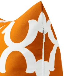 Outdoorkissen PATI orange/weiss 45 x 45 cm