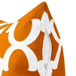 Outdoorkissen PATI orange/weiss 45 x 45 cm