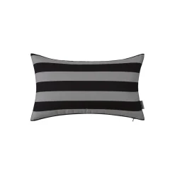 Outdoorkissen SILAS grau/schwarz 50 x 30 cm