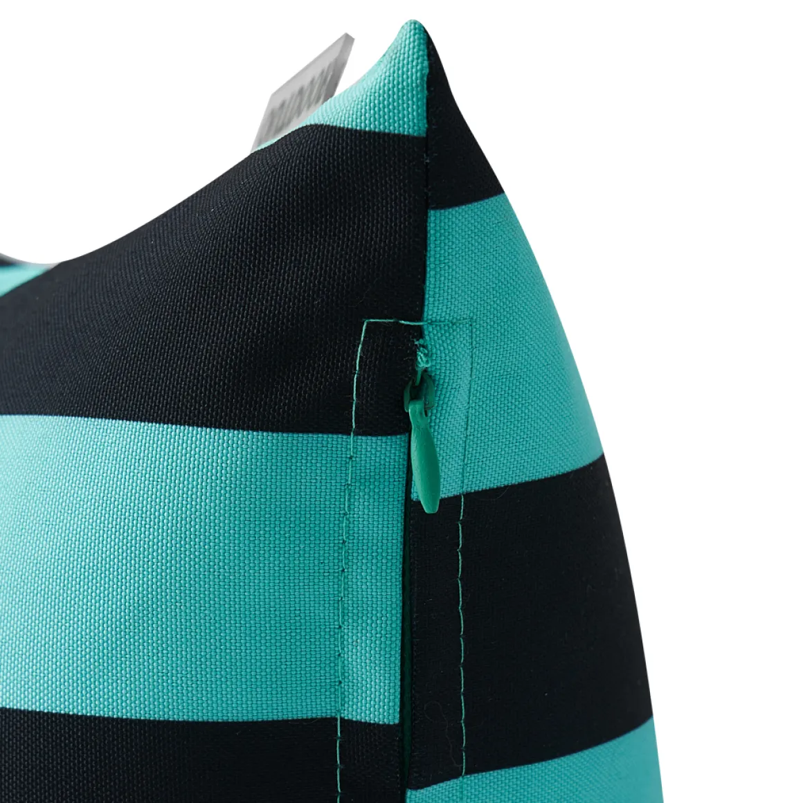 Outdoorkissen SILAS türkis/schwarz 50 x 30 cm