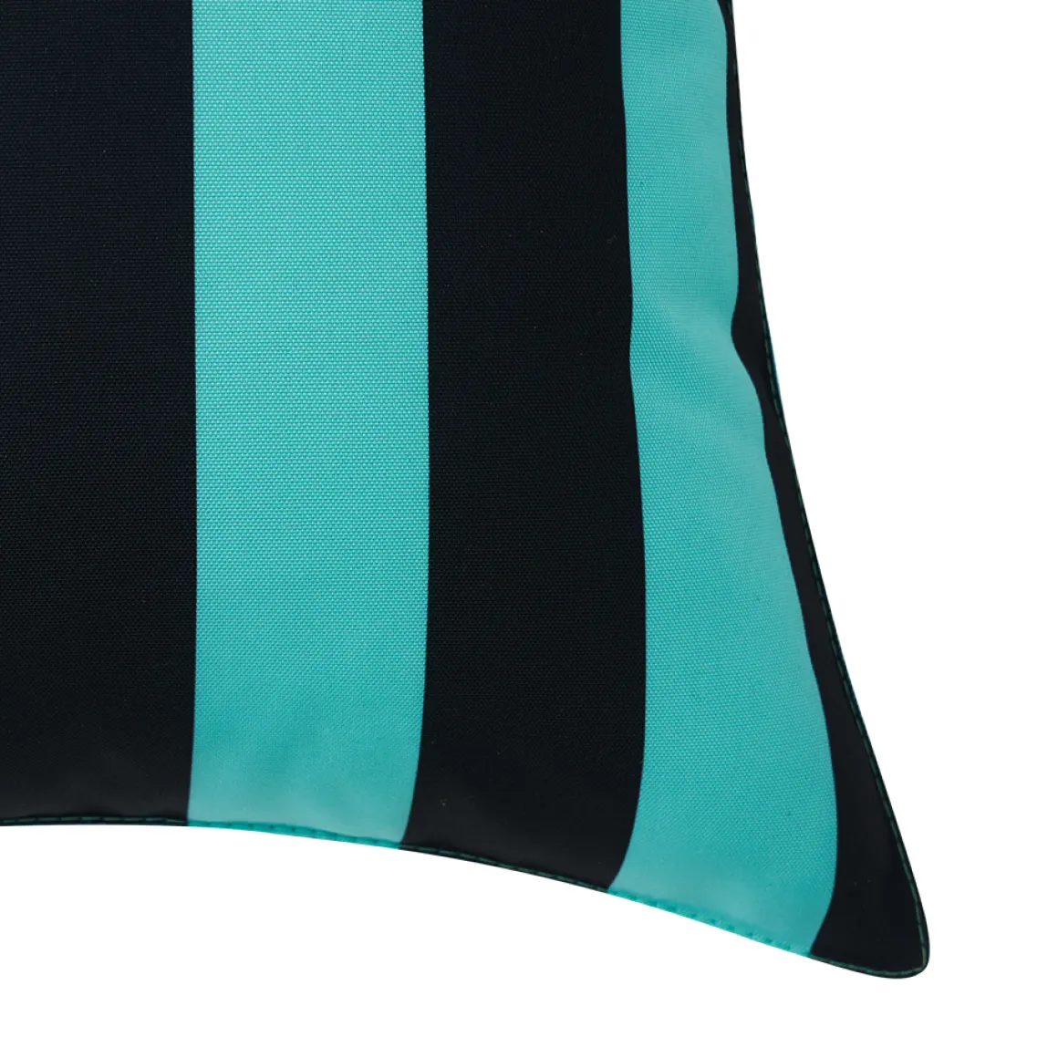 Outdoorkissen SILAS türkis/schwarz 50 x 30 cm