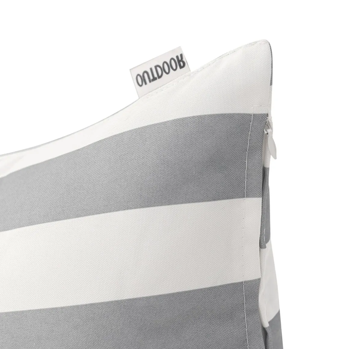 Outdoorkissen SURI grau/weiss 45 x 45 cm