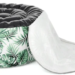 Outdoor Pouf aufblasbar PATTY Blattmuster grün