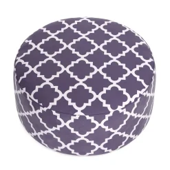 Outdoor Pouf aufblasbar PATTY taupe/weiss