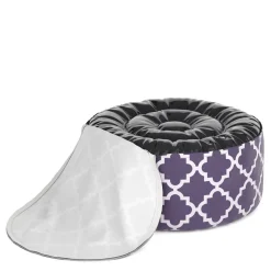Outdoor Pouf aufblasbar PATTY taupe/weiss