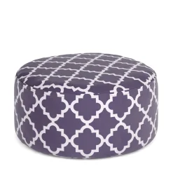 Outdoor Pouf aufblasbar PATTY taupe/weiss