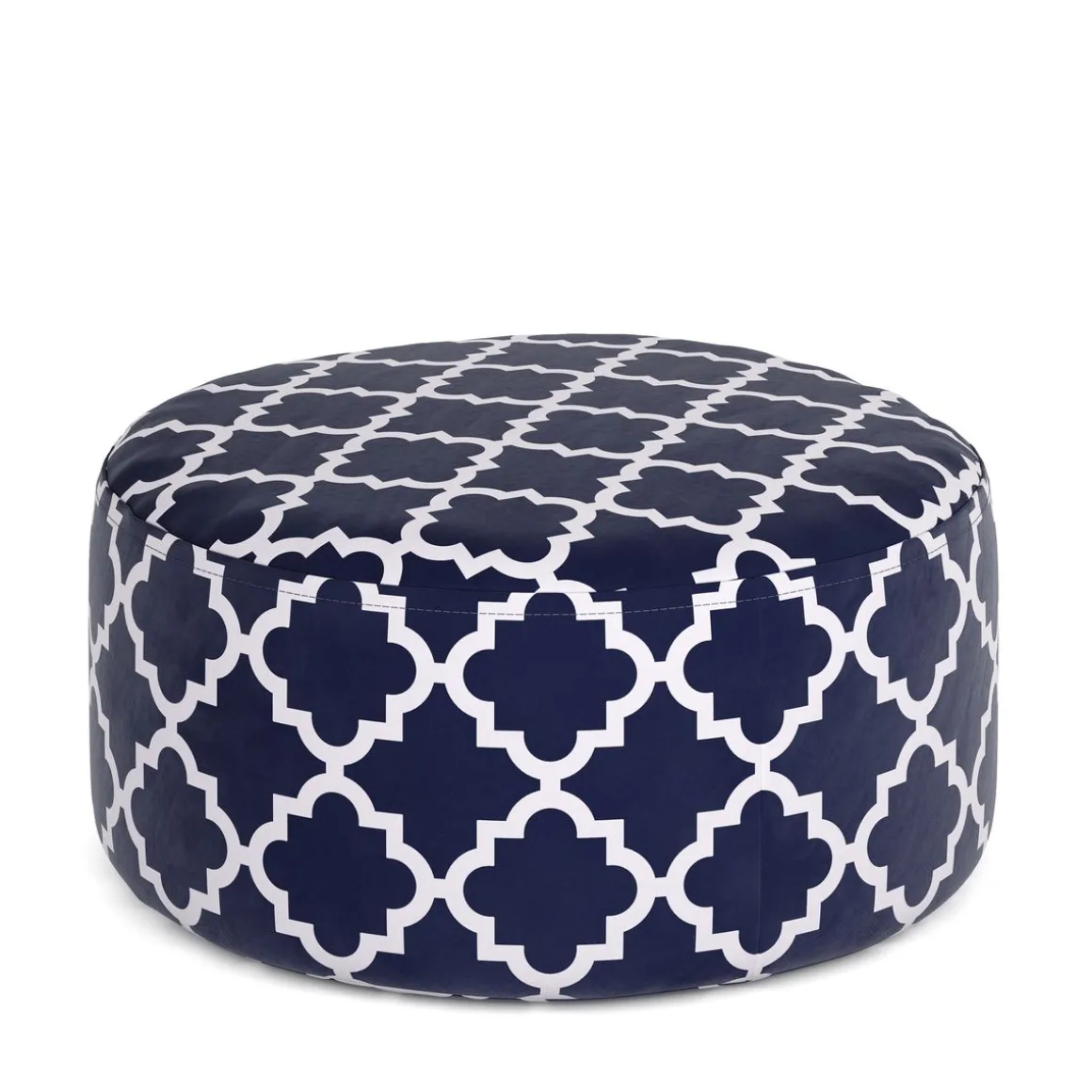 Outdoor Pouf aufblasbar PATTY dunkelblau/weiss