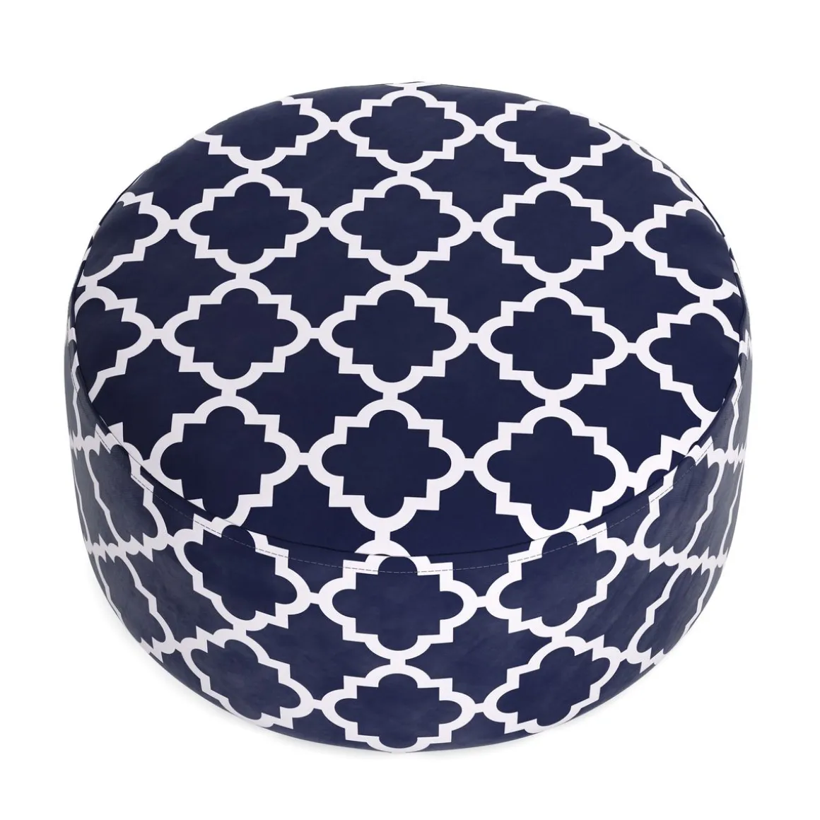 Outdoor Pouf aufblasbar PATTY dunkelblau/weiss