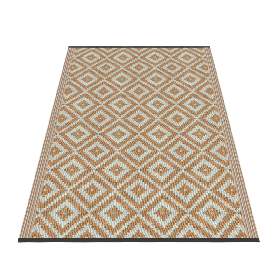 Outdoor Teppich KALUA 270 x 180 cm beige/weiss