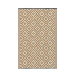 Outdoor Teppich KALUA 270 x 180 cm beige/weiss