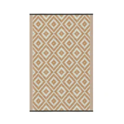 Outdoor Teppich KALUA 240 x 150 cm beige/weiss