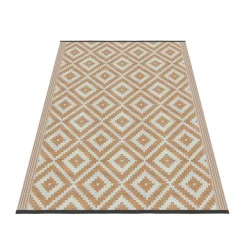 Outdoor Teppich KALUA 240 x 150 cm beige/weiss