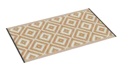 Outdoor Teppich KALUA 150 x 90 cm beige/weiss