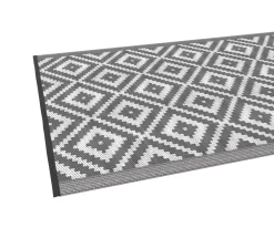 Outdoor Teppich KALUA 270 x 180 cm grau/weiss