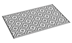 Outdoor Teppich KALUA 180 x 120 cm grau/weiss