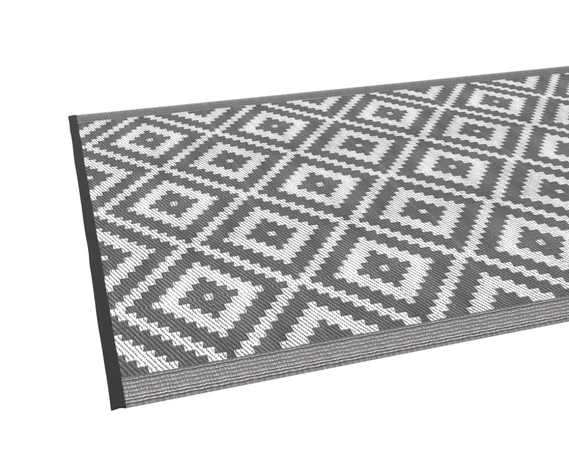 Outdoor Teppich KALUA 240 x 150 cm grau/weiss