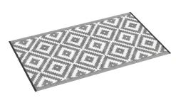 Outdoor Teppich KALUA 150 x 90 cm grau/weiss | GONSER.CH