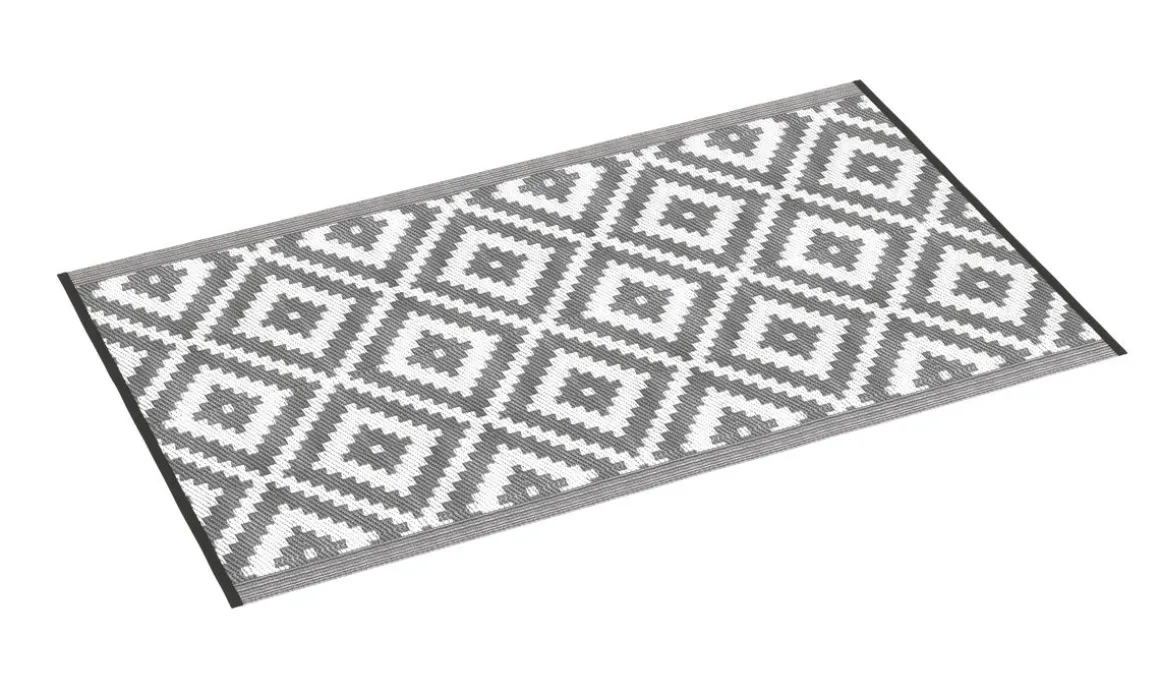 Outdoor Teppich KALUA 150 x 90 cm grau/weiss | GONSER.CH