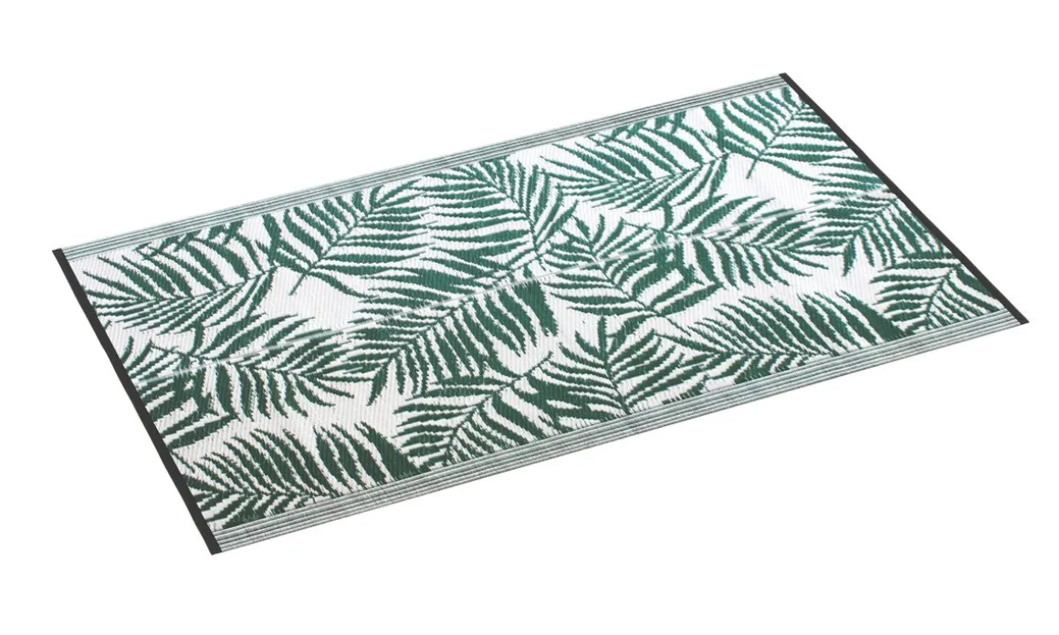 Outdoor Teppich TROPIC 150 x 90 cm grün/weiss