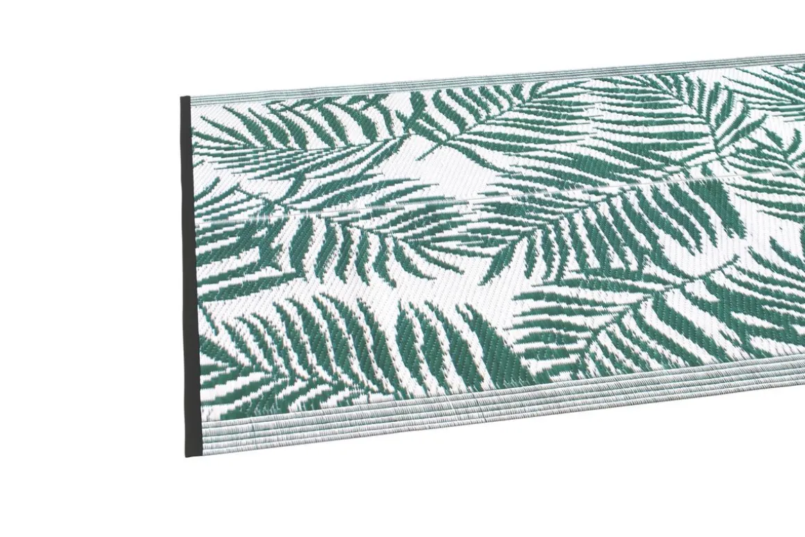 Outdoor Teppich TROPIC 150 x 90 cm grün/weiss
