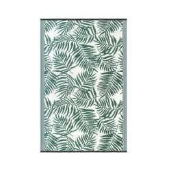 Outdoor Teppich TROPIC 240 x 150 cm grün/weiss