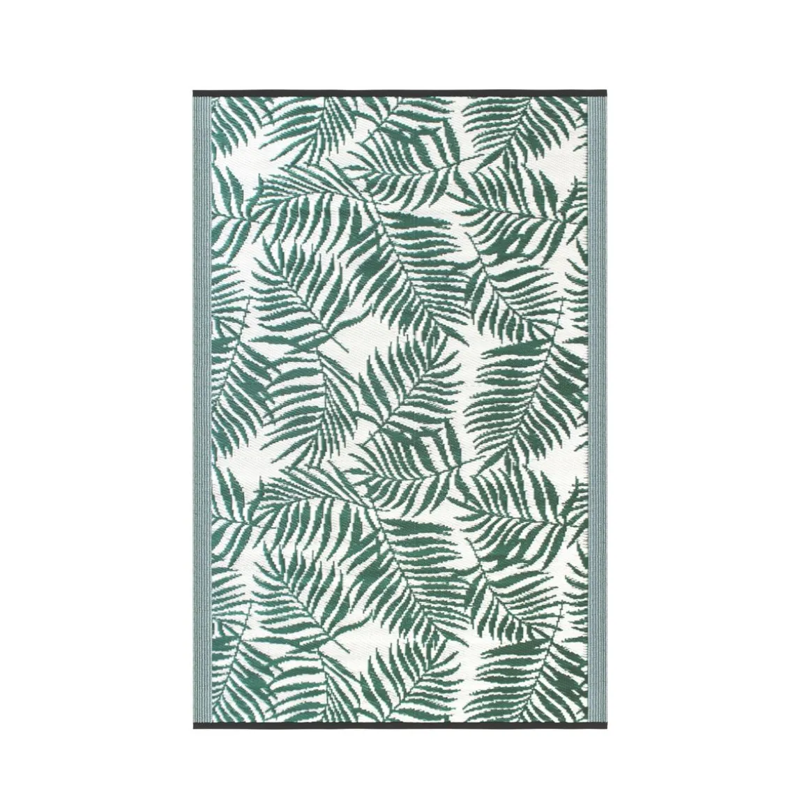 Outdoor Teppich TROPIC 240 x 150 cm grün/weiss