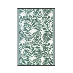 Outdoor Teppich TROPIC 270 x 180 cm grün/weiss