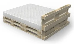 Palettenbett 160 x 200 cm Komplett-Set