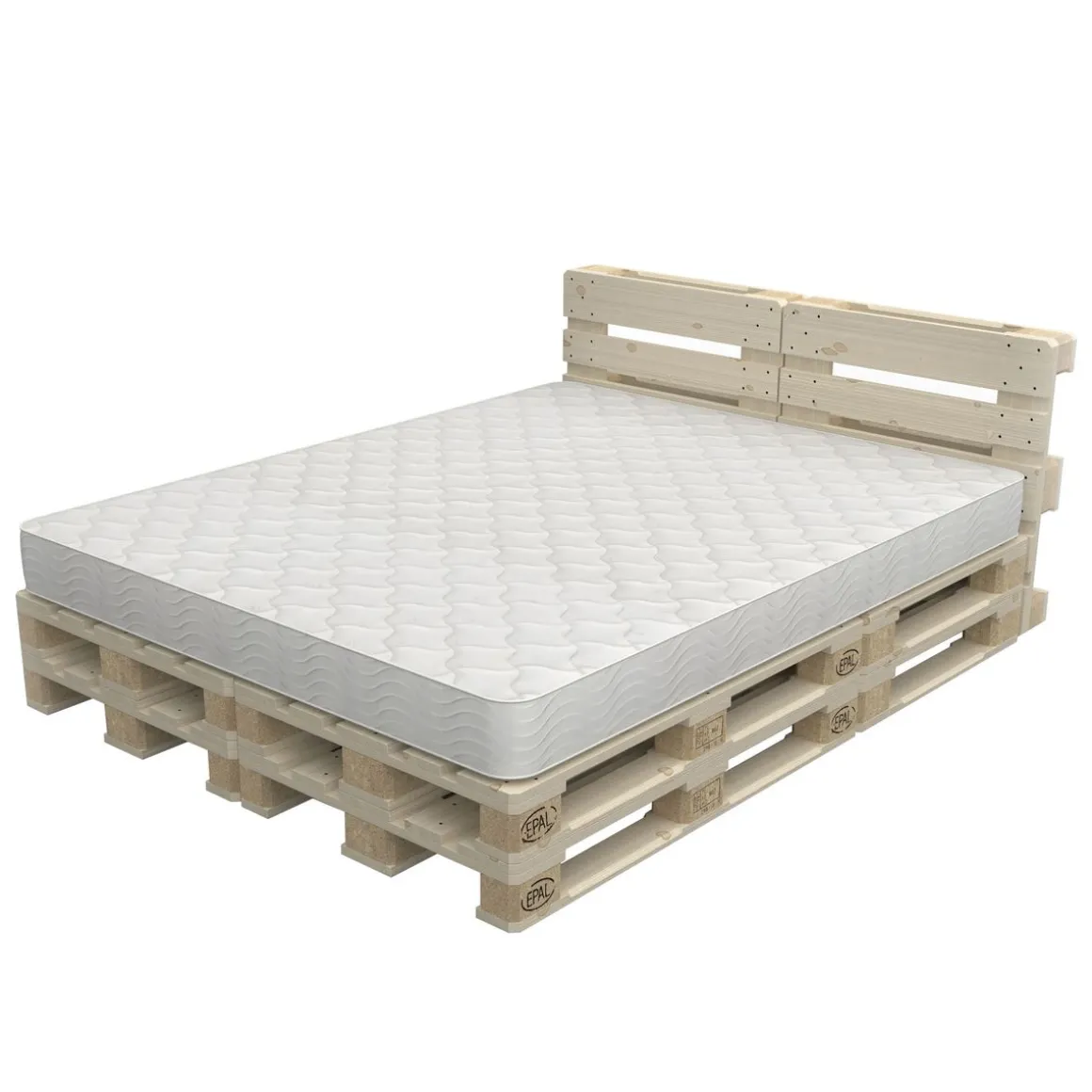 Palettenbett 160 x 200 cm Komplett-Set