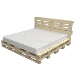 Palettenbett 200 x 200 cm Komplett-Set
