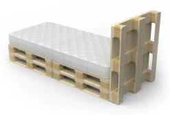 Palettenbett 90 x 200 cm Komplett-Set