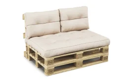 Palettenkissen Set 3-teilig beige