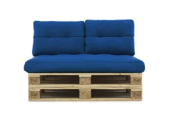 Palettenkissen Set 3-teilig blau