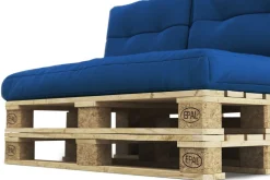 Palettenkissen Set 3-teilig blau