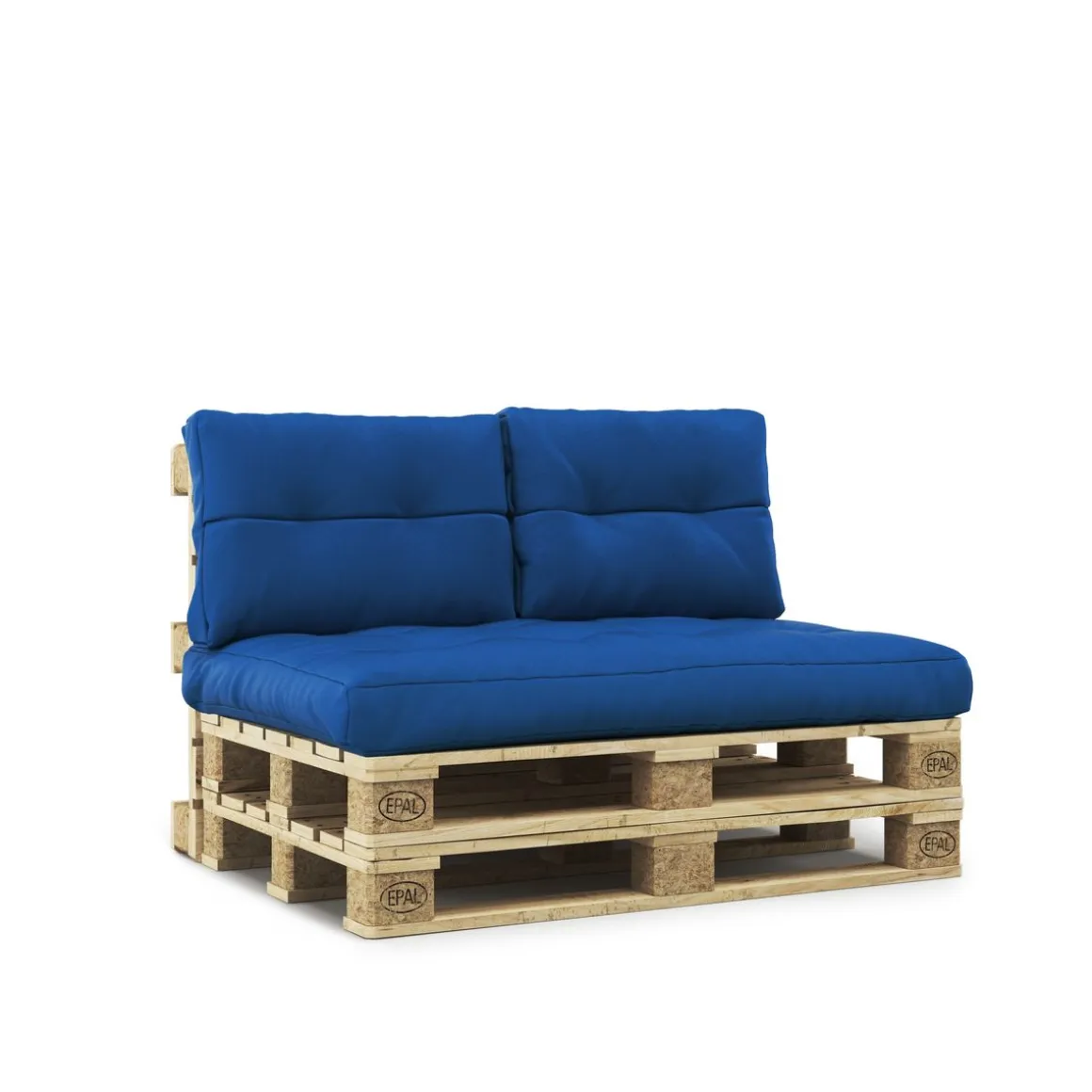 Palettenkissen Set 3-teilig blau