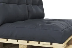 Palettenkissen Set 3-teilig schwarz