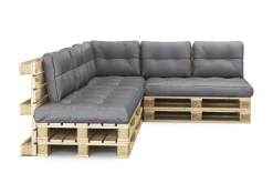 Palettenlounge ASCONA inkl. Kissen anthrazit