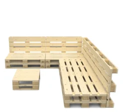 Palettenlounge BIASCA inkl. Tisch