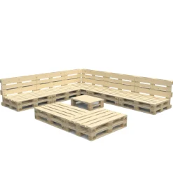 Palettenlounge LUGANO inkl. Tisch