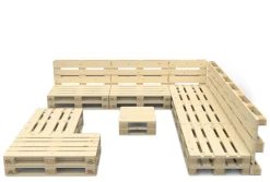 Palettenlounge LUGANO inkl. Tisch