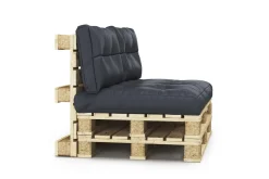 Palettenlounge MELIDE inkl. Kissen schwarz