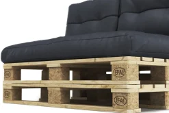 Palettenlounge MELIDE inkl. Kissen schwarz