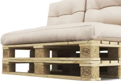 Palettenlounge MELIDE inkl. Kissen beige