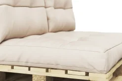 Palettenlounge MELIDE inkl. Kissen beige
