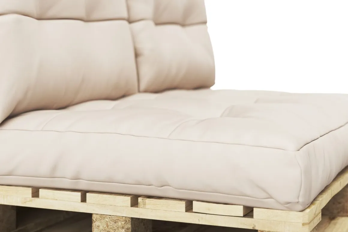 Palettenlounge MELIDE inkl. Kissen beige