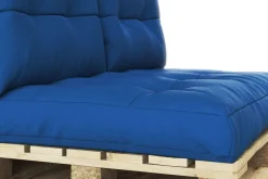 Palettenlounge MELIDE inkl. Kissen blau