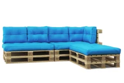 Palettenlounge TENERO inkl. Kissen türkis
