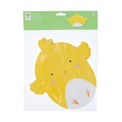 Pappteller Ostern 23 x 25 cm 6er Set gelb/weiss
