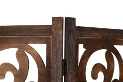 Paravent Ornamente 160 x 170 cm braun