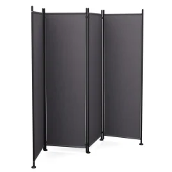 Paravent 4-teilig 215 x 170 cm anthrazit